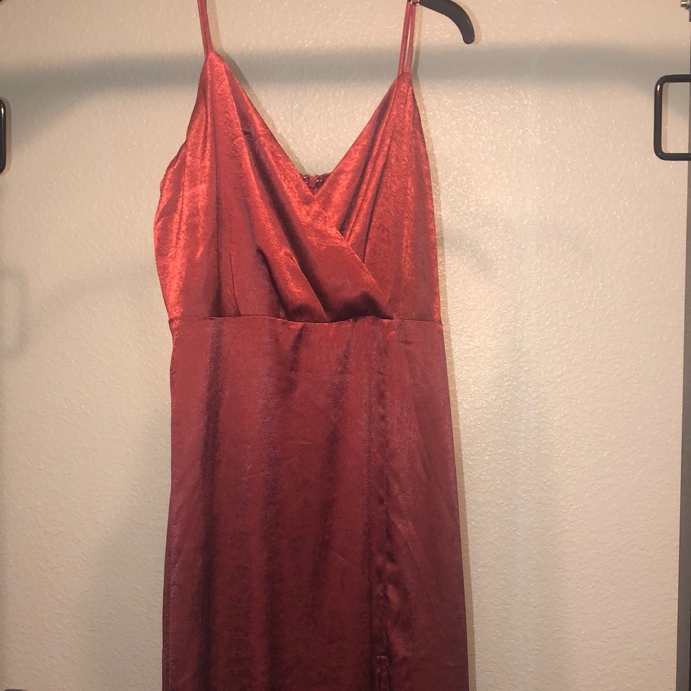 Lulus burgundy long dress, size XL